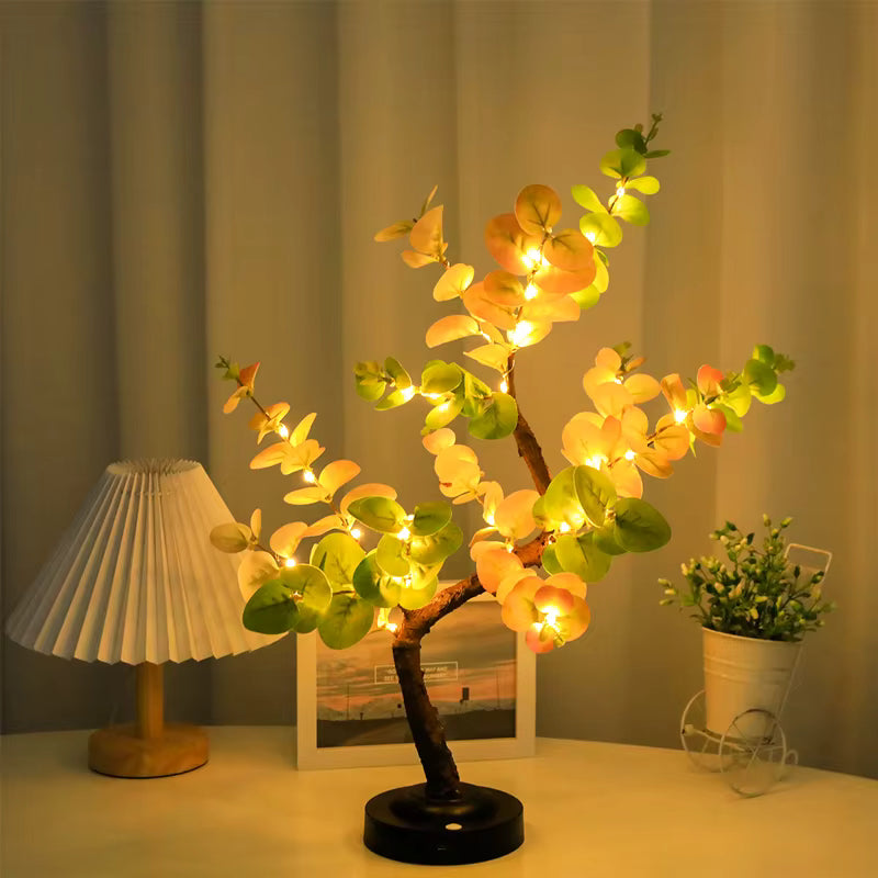 Drzewko bonsai zielone led