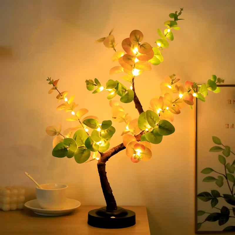 Drzewko bonsai zielone led